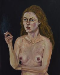 Cigarette Oil on Canvas 90X65